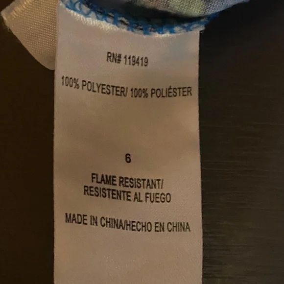 Nintendo Kids Size 6 Pajama Set - Blue and Red - Picture 6 of 6